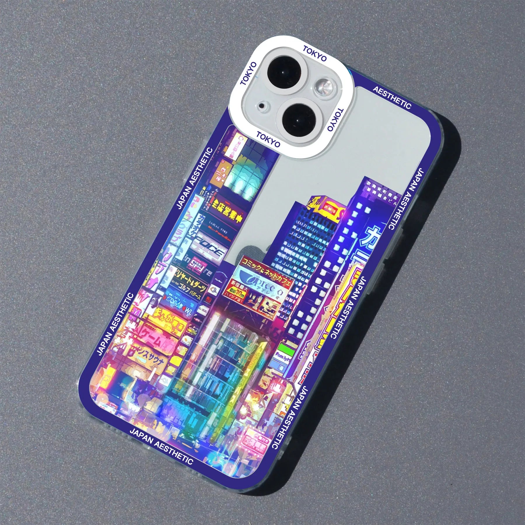 Japan Anime Scenery Aesthetic Tram Moun Fuji Phone Case For iPhone 16 13 15 11 12 14 Pro Max Mini Landscape Clear Cover Shells