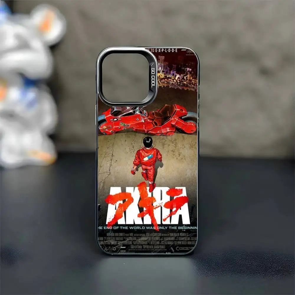 Akiras Shotaro Kaneda Anime 1988   Phone Case For iPhone 16,15,14,13,12,11,Mini,Pro,MAX Black Matte Shockproof Cover