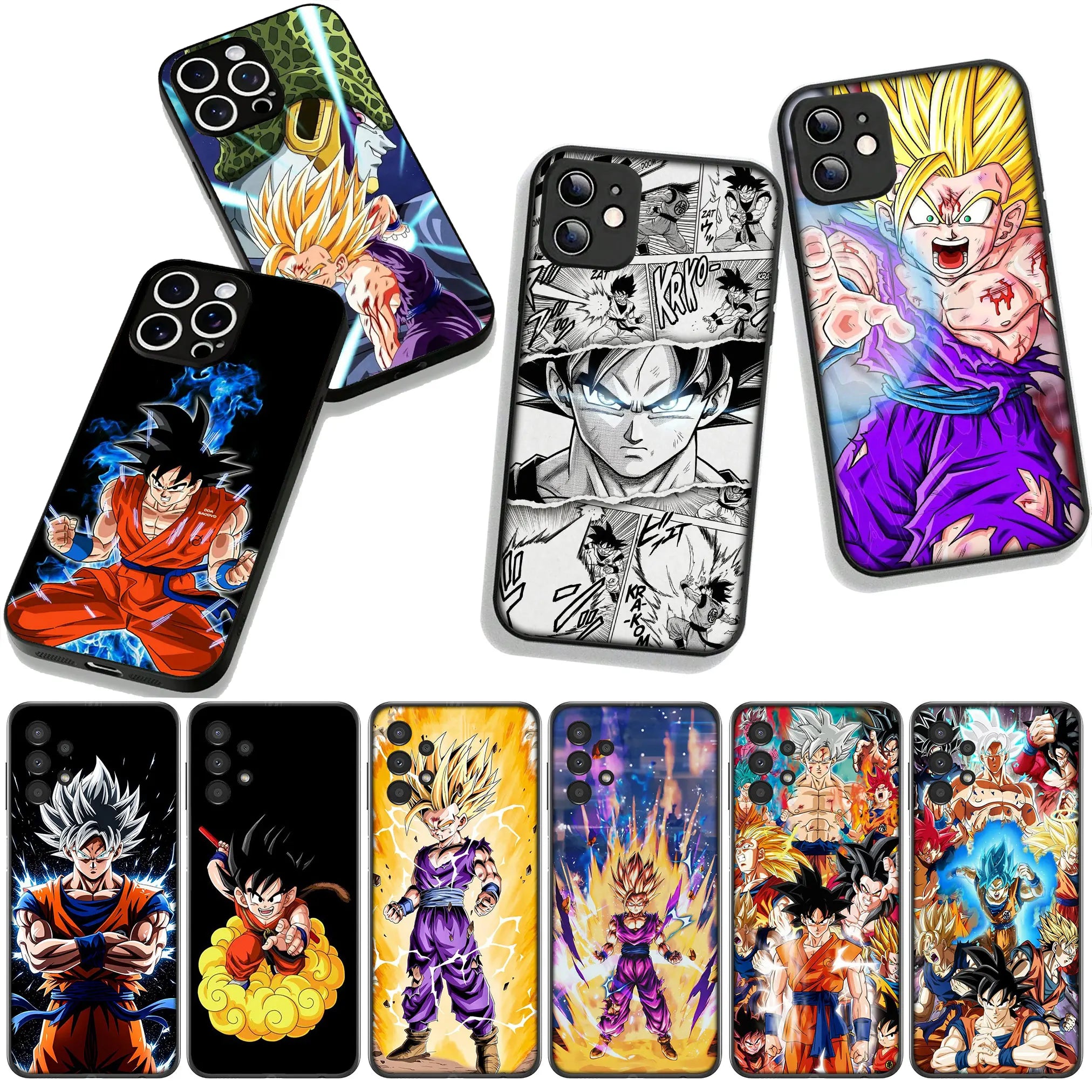 Dragon Ball Z iPhone Case Son Goku Gohan Anime Cover