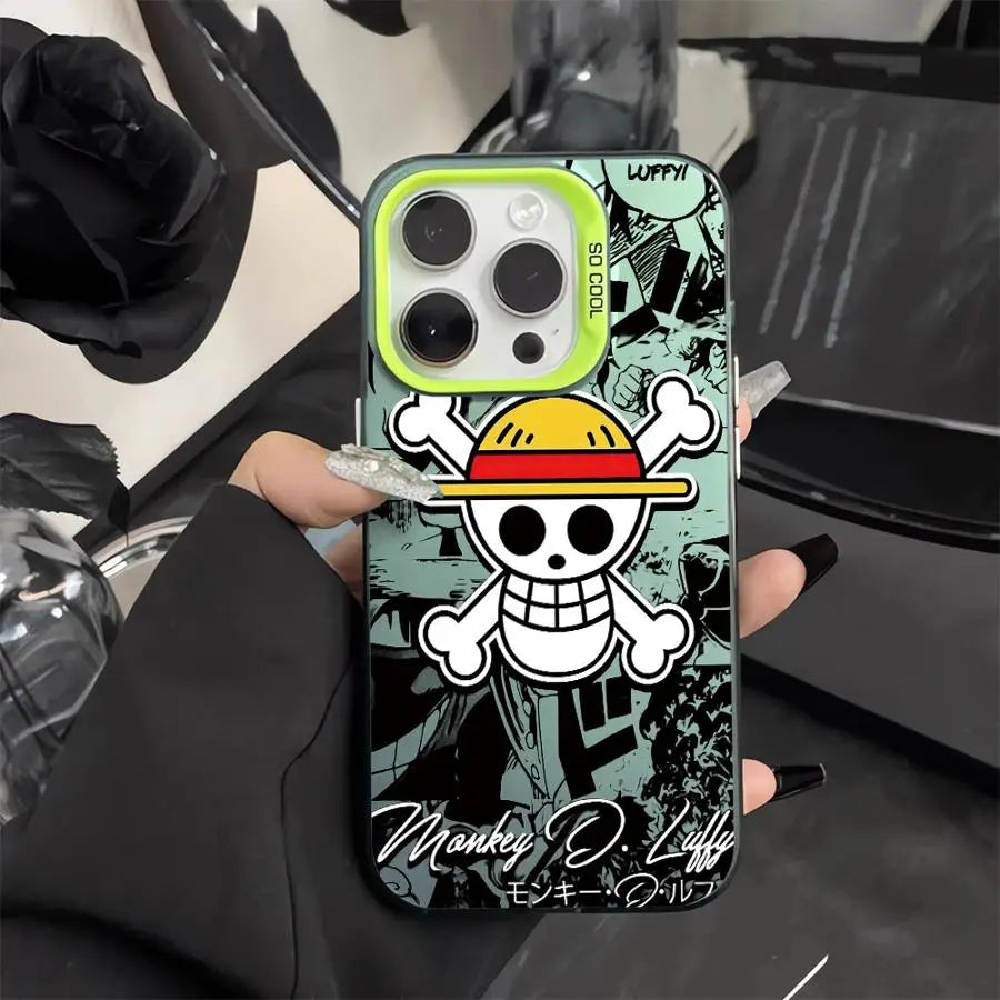 One Anime P-Piece Phone Case for iPhone 15 16 Pro Max 11 13 Pro 14 Plus 12 11Pro 15Pro Max 16e Cover