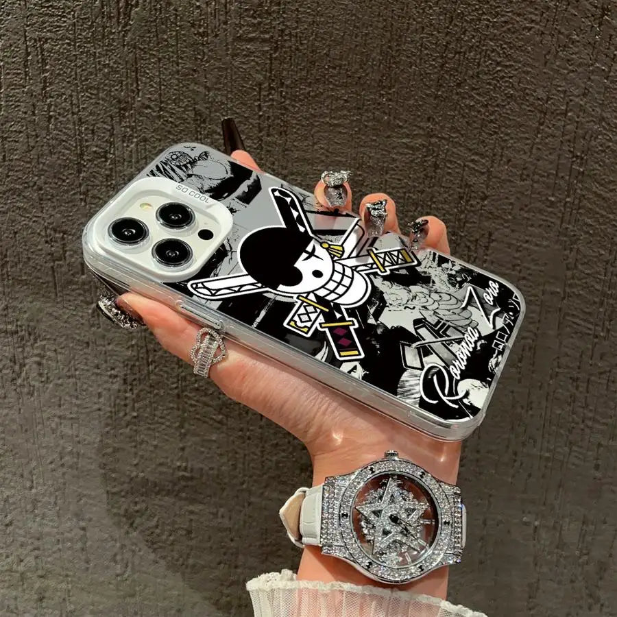 One Anime P-Piece Phone Case for iPhone 15 16 Pro Max 11 13 Pro 14 Plus 12 11Pro 15Pro Max 16e Cover