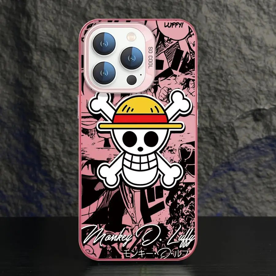 One Anime P-Piece Phone Case for iPhone 15 16 Pro Max 11 13 Pro 14 Plus 12 11Pro 15Pro Max 16e Cover