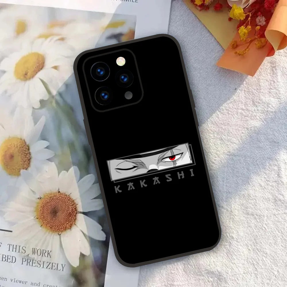 1PC Anime K-Kakashi Phone Case Silicone Soft For iPhone 16 15 14 13 12 11 X XR Plus Pro Max Plus