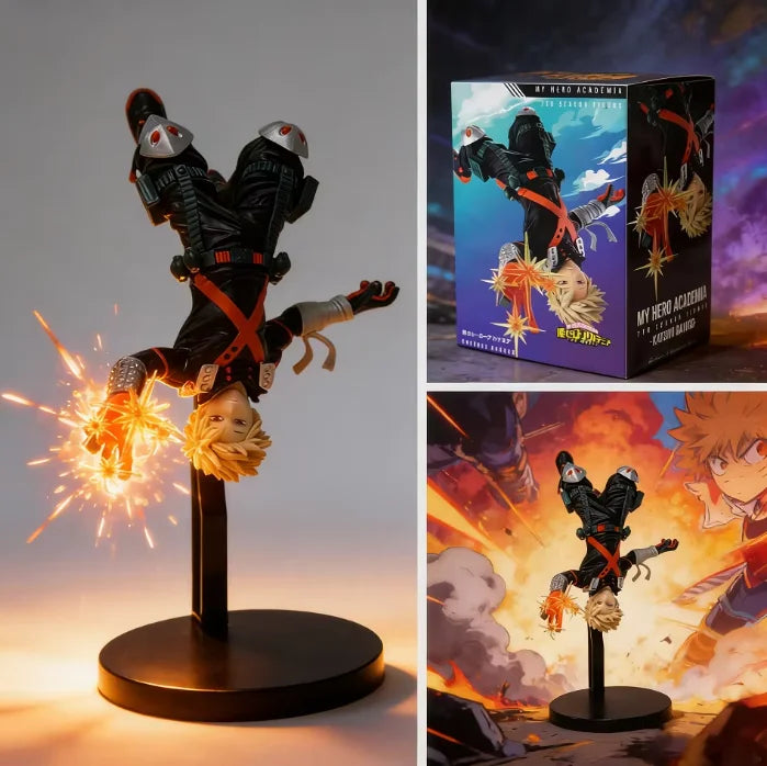 Banpresto My Hero Academia Anime Bakugou Katsuki los héroes increíbles más figuras de acción modelo estatuilla Original Figuarts