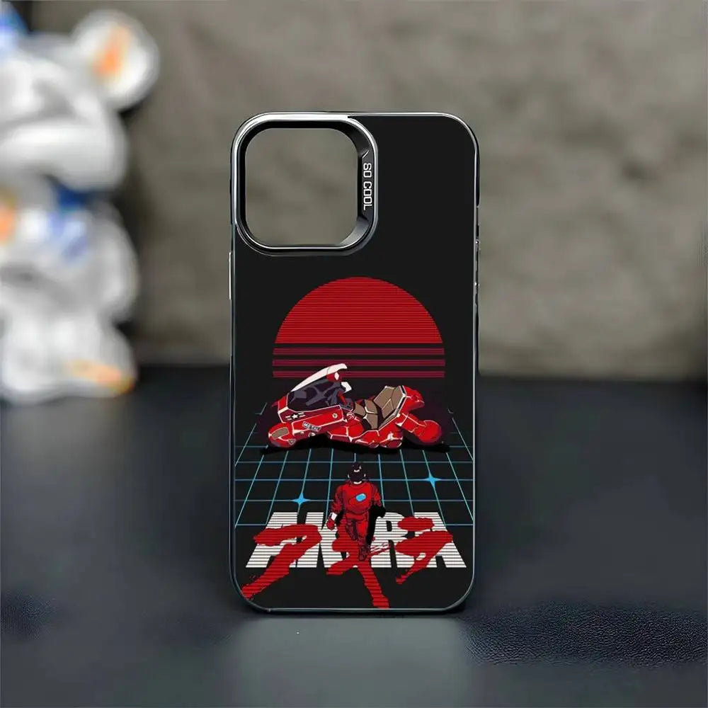 Akiras Shotaro Kaneda Anime 1988   Phone Case For iPhone 16,15,14,13,12,11,Mini,Pro,MAX Black Matte Shockproof Cover