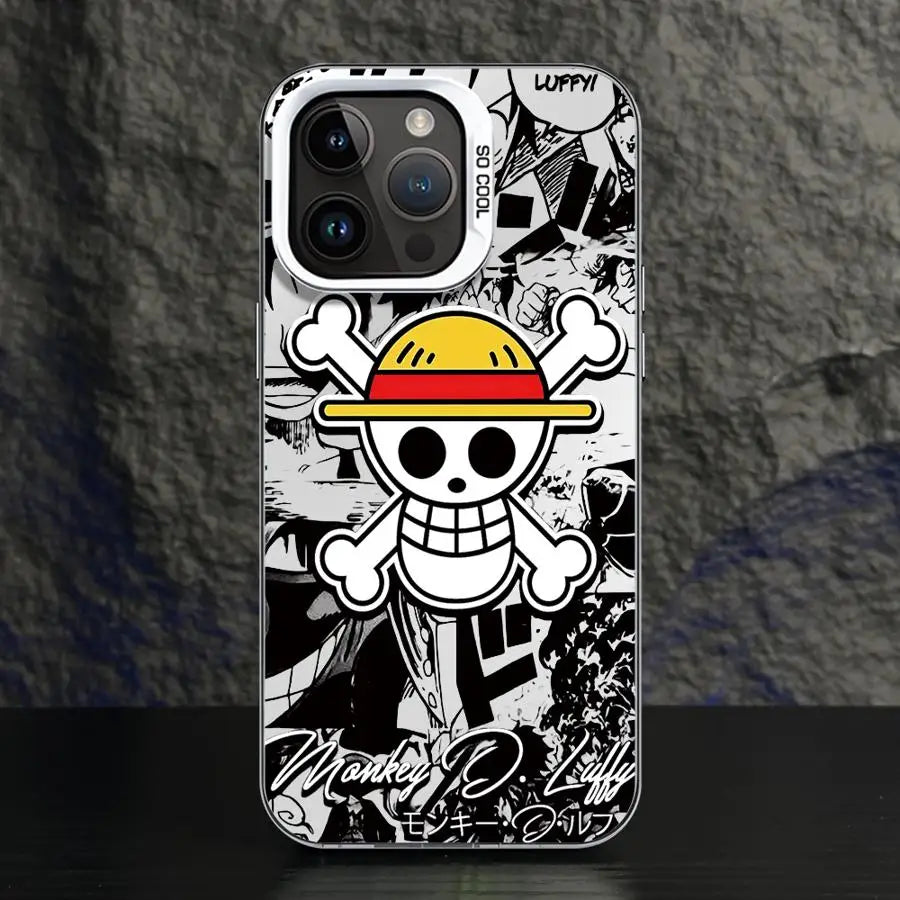 One Anime P-Piece Phone Case for iPhone 15 16 Pro Max 11 13 Pro 14 Plus 12 11Pro 15Pro Max 16e Cover