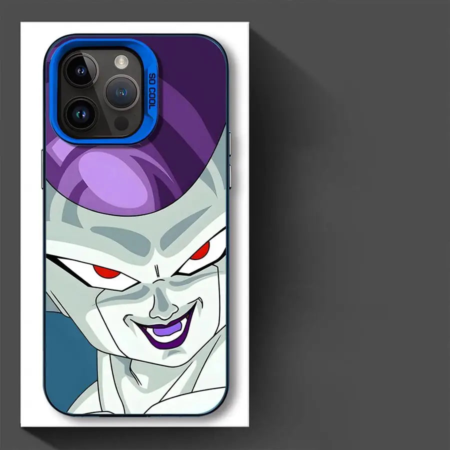 Villains Cell and Frieza iPhone Soft Cover Case featuring Frieza design for all iPhone models.