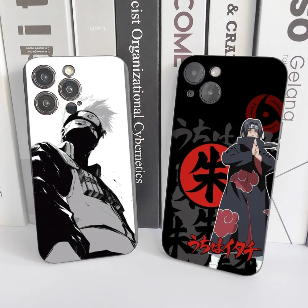 1PC Anime K-Kakashi Phone Case Silicone Soft For iPhone 16 15 14 13 12 11 X XR Plus Pro Max Plus